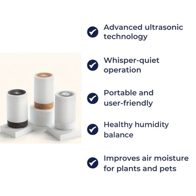 AeroGlow | Ultrasonic Air Humidifier – Essential Oil Diffuser with LED Night Light – Quiet Cool Mist – Bedroom & Home Relaxation