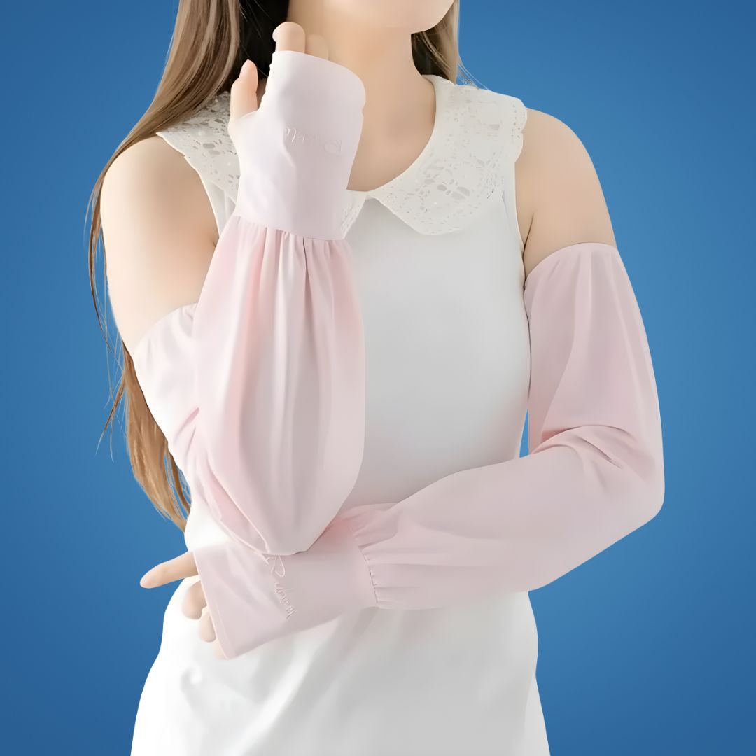 ShadeGuard | UV Arm Sleeves – Cooling Sun Protection – Breathable Anti-Slip Grip – Keeps Arms Cool Dry Comfortable – For Cycling Running