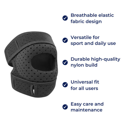 PatellaGuard | Patella Support Brace – Knee Pain Relief – Breathable Elastic Support – Adjustable Non Slip Strap – Running Training Daily Use