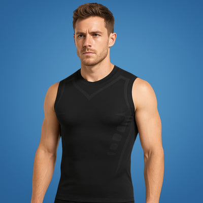 SculptEase | Body Shaping Tank Top – Slimming Compression Shirt – Back Support – Improves Posture – Smooth Look Under Clothes