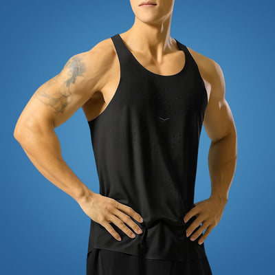 AirFlex | Gym Tank Top – Breathable Ventilated Fabric – Sleeveless Stretch Fit – Men’s Fitness Training & Workout Performance Vest