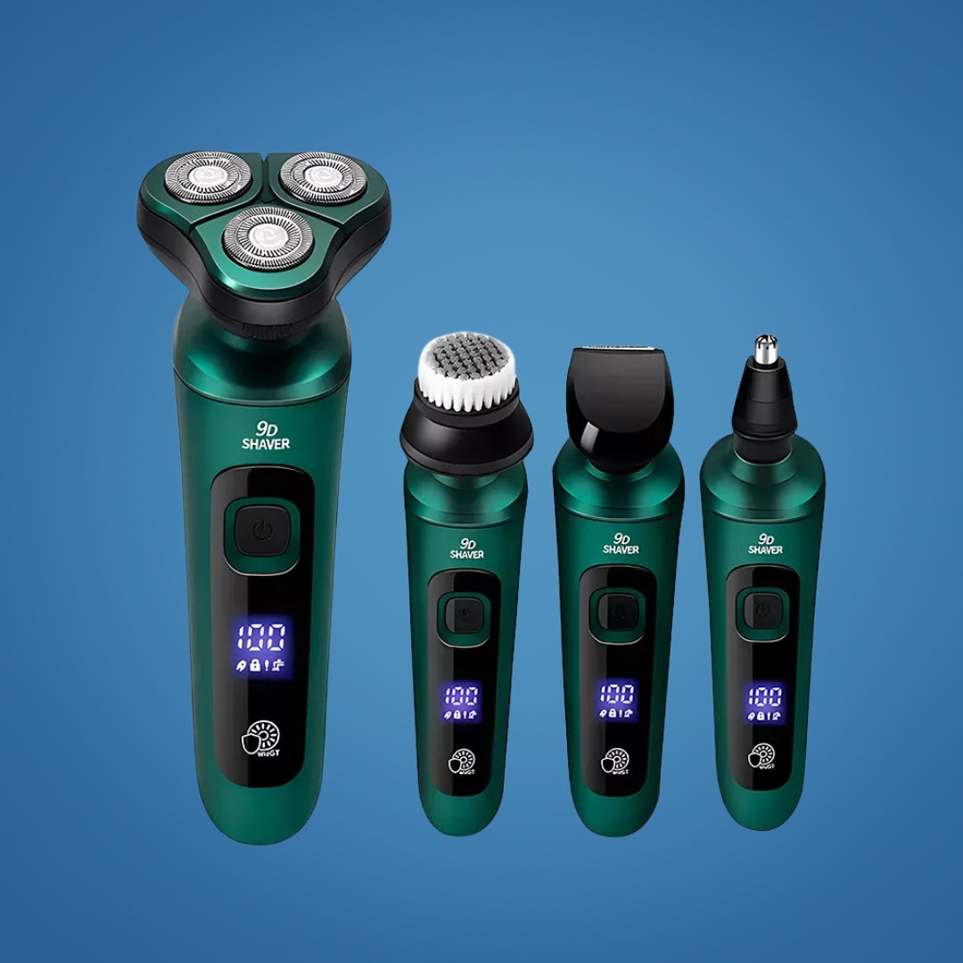 SmoothEdge | Electric Shaver for Men - 4-in-1 Grooming – Waterproof – LED Display – USB Rechargeable – Wet and Dry Shaving