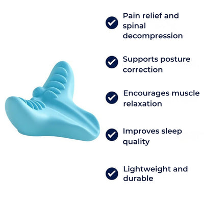 NeckRelief | Cervical Traction Pillow – Neck Pain Relief – Lightweight Durable Support – Posture Correction – Shoulder Tension Relief