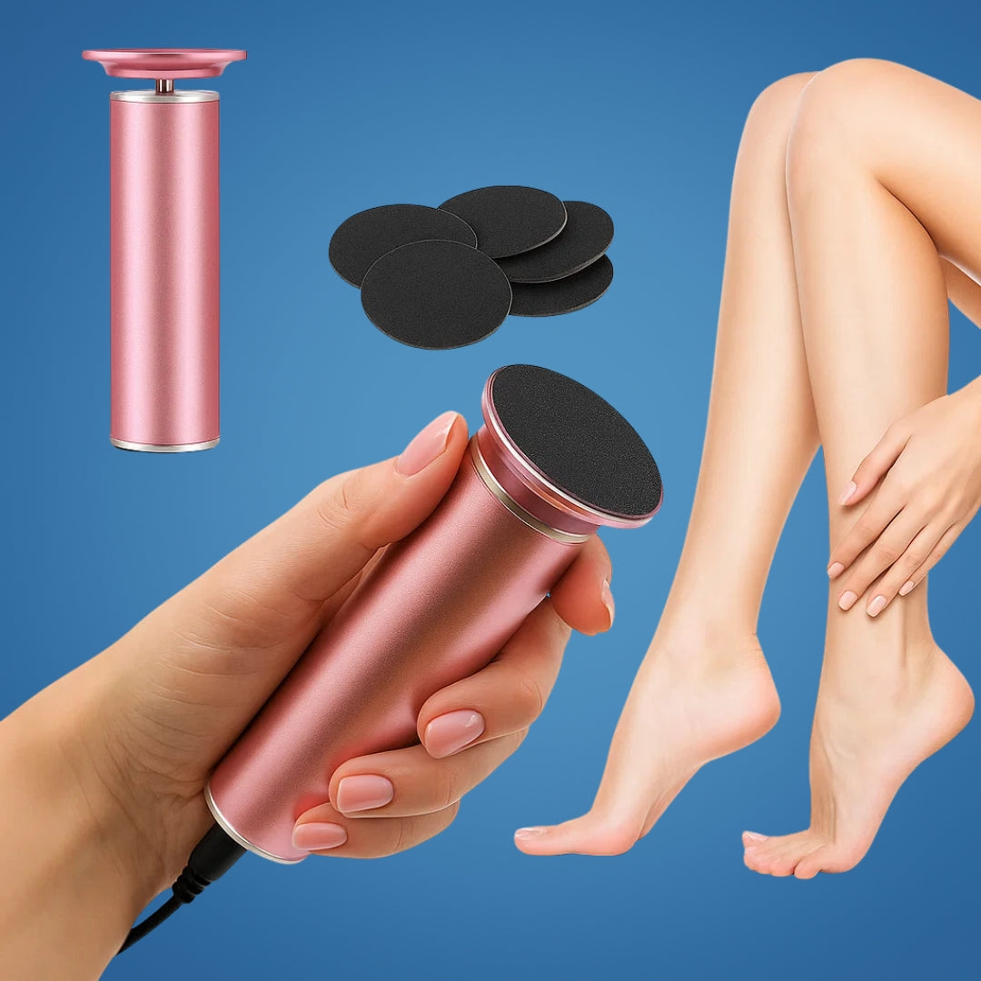 SmoothStep | Electric Foot File Callus Remover – Hard Skin Removal – Waterproof Rechargeable – Restores Soft Smooth Feet Instantly