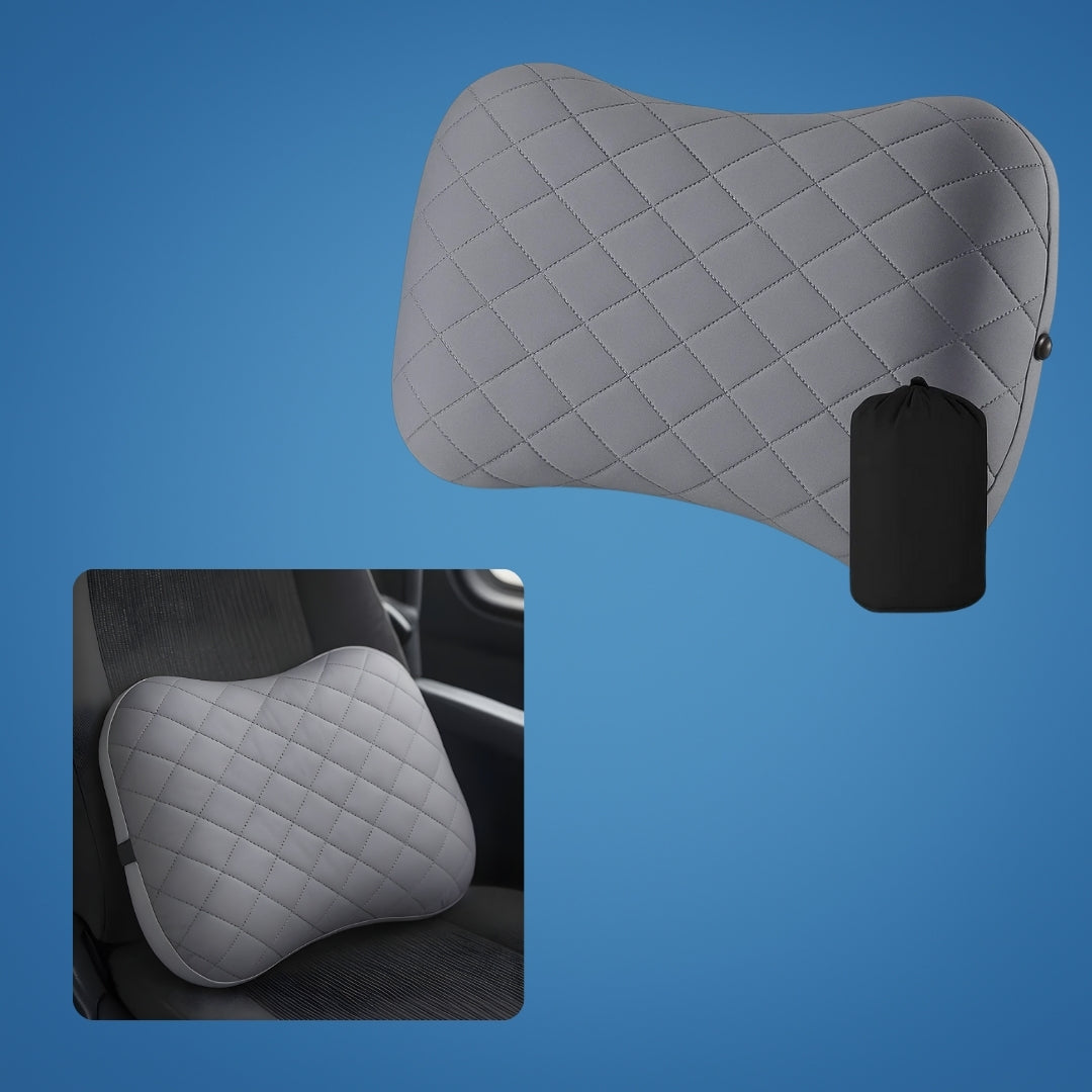 TravelEase | Travel Neck Pillow – Ergonomic Neck Support – Inflatable & Lightweight – Eases Neck Pain – Compact for Flights & Train