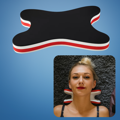NeckEase | Cervical Traction Pillow – Instant Neck & Shoulder Relief – Compact Lightweight Anti-Slip Design – Desk Workers Travellers