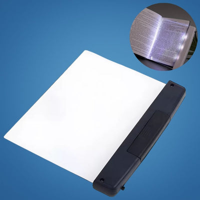 PageGlow | Flat LED Book Light – Glare‑Free Full‑Page Illumination – Slim Portable Design – Eye‑Care for Travellers & Bedtime Readers