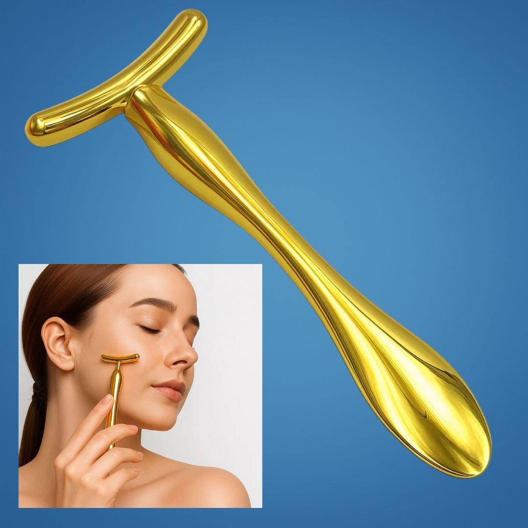 LiftGlow | Face & Eye Massager Tool – Lifts Skin & Reduces Puffiness – Hygienic Scoop-End Design – Portable Daily Anti-Ageing Skincare