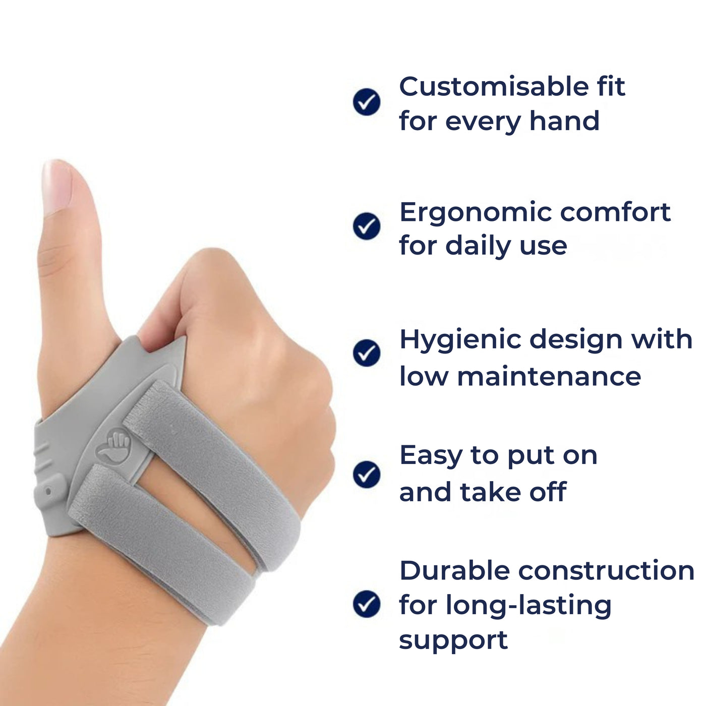 OrthoRelief | Thumb Support Brace – Pain Relief & Joint Stabilisation – Breathable Lightweight Splint – CMC Joint Arthritis & Sprain