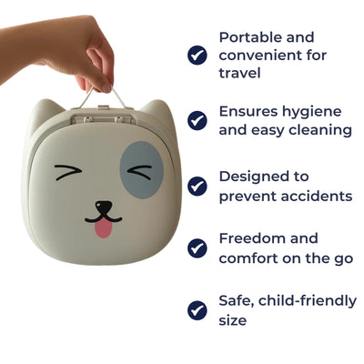 TravEase Potty | Portable Potty Toddler – Odour-Blocking Liners – Strong 50 kg Capacity – Travel & Day Out Use