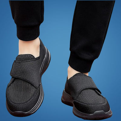 EaseStride | Orthopedic Shoes for Swollen Feet – Adjustable Velcro Straps – Breathable Cushioned Insole – Ideal for Elderly Comfort