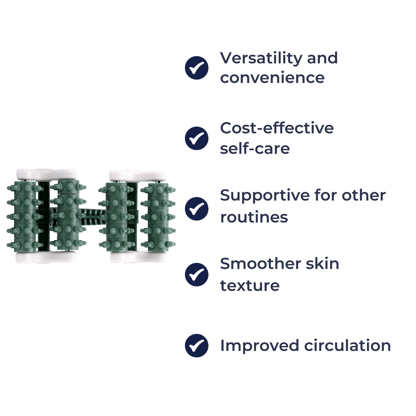 RollRevive | Cellulite & Fascia Massage Roller – Deep Tissue Release – Multi-Disc Ergonomic Design – Legs Arms Hips