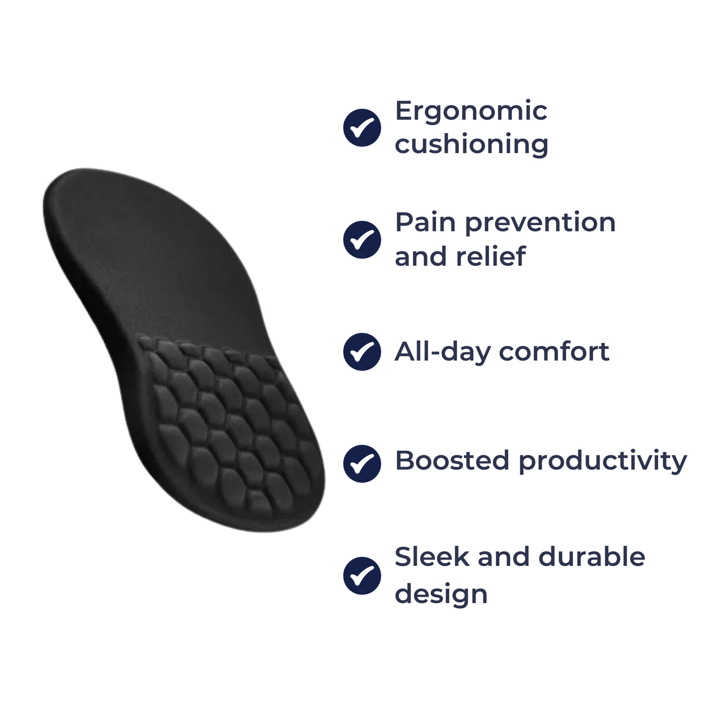 ErgoEase | Wrist Rest Mouse Pad – Relieves Wrist Pain – Cushioned Non-Slip Base – For Office Work & Gaming