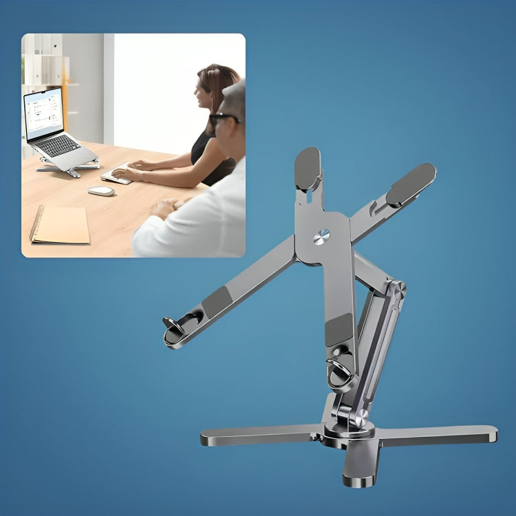 DeskLift | Adjustable Laptop Stand – Ergonomic Elevation – Aluminium Alloy with Ventilation – Reduces Neck Strain & Boosts Comfort