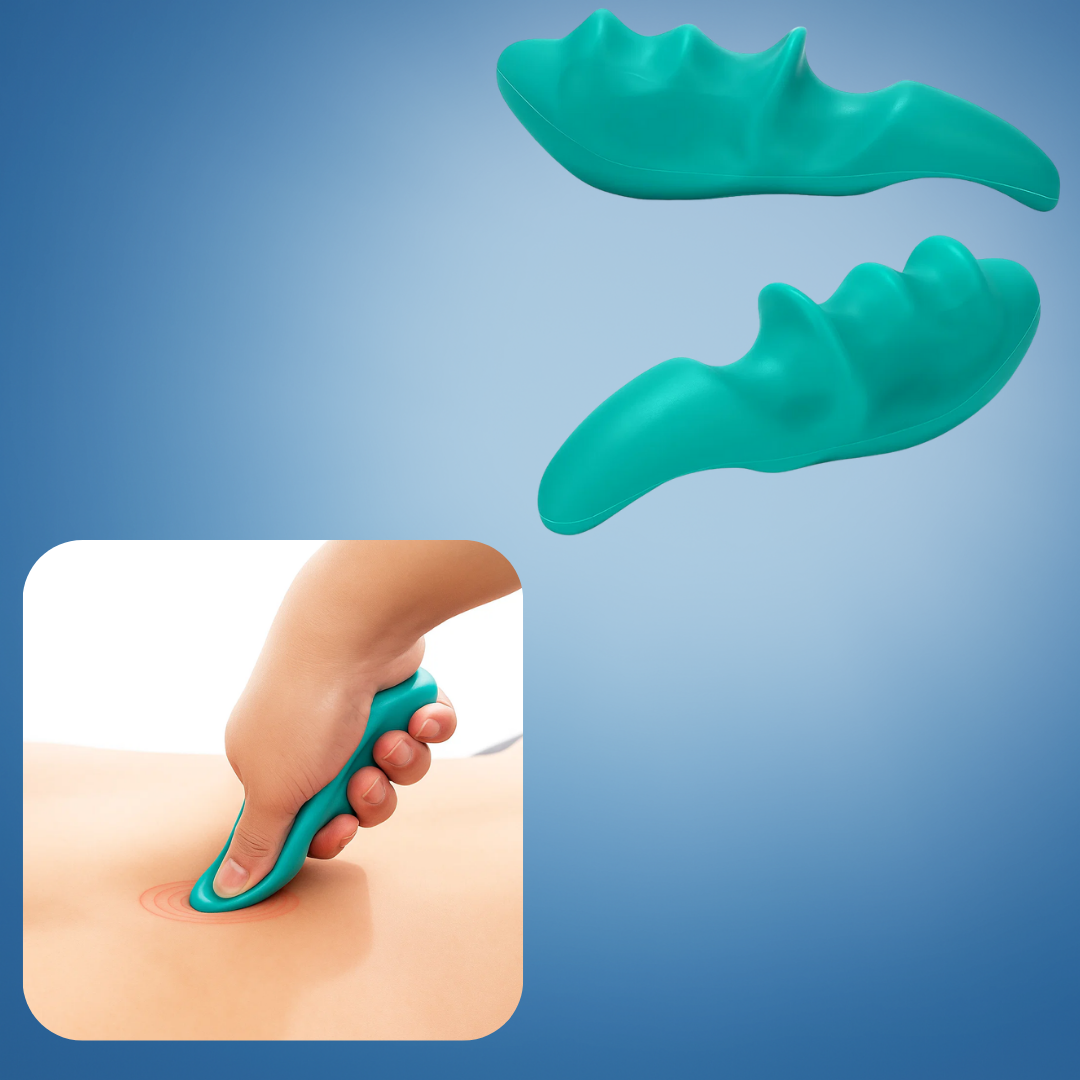 MuscleGuard | Thumb Saver Massage Tool – Deep Tissue Trigger-Point - Protects Thumbs & Prevents Hand Fatigue – Aid For Neck & Back Pain