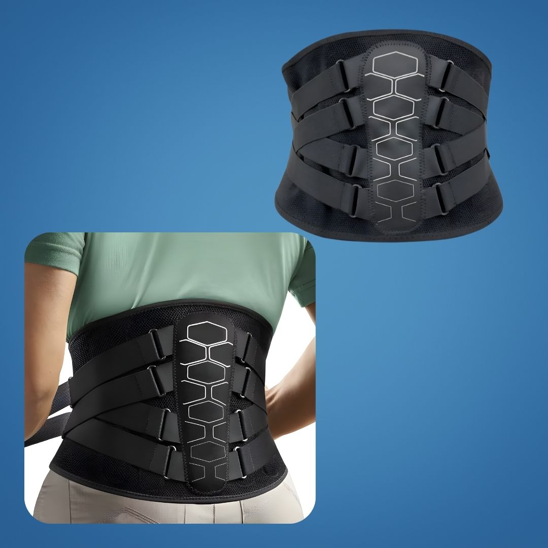 BackSure | Lower Back Brace – Ultra-Breathable Lumbar Support Belt – Lightweight Stabilising Wrap for Pain Relief & Posture Support