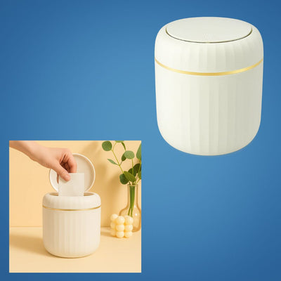 NeatBin | Desktop Bin – Odour-Sealing Lid – Durable Removable Inner Bucket – Compact Space-Saving Design – Keeps Desks Clean & Fresh