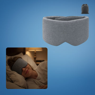 Sleepright | Blackout Sleep Mask – Total Light Blocking – Soft Cotton Comfort – Breathable Fit – Blocks All Light for Travel, Naps & Deep Sleep