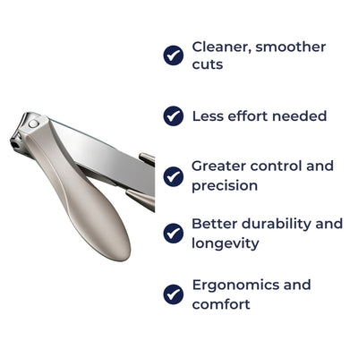 NeatEdge | Precision Nail Clippers – Anti-Splash Catcher – Sharp Stainless Steel – Easy Grip for Clean Grooming