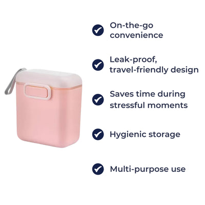 FeedEase | Baby Milk Powder Container – Airtight Spill-proof Seal – Food-grade Durable Design – Travel & Daycare