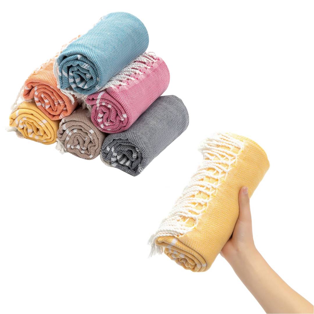 EcoWave Quick Drying Towel - Lightweight Beach Towel - Multi-Purpose - Beach - Spa - Travel - Home - Eco-Friendly - Cotton Towel