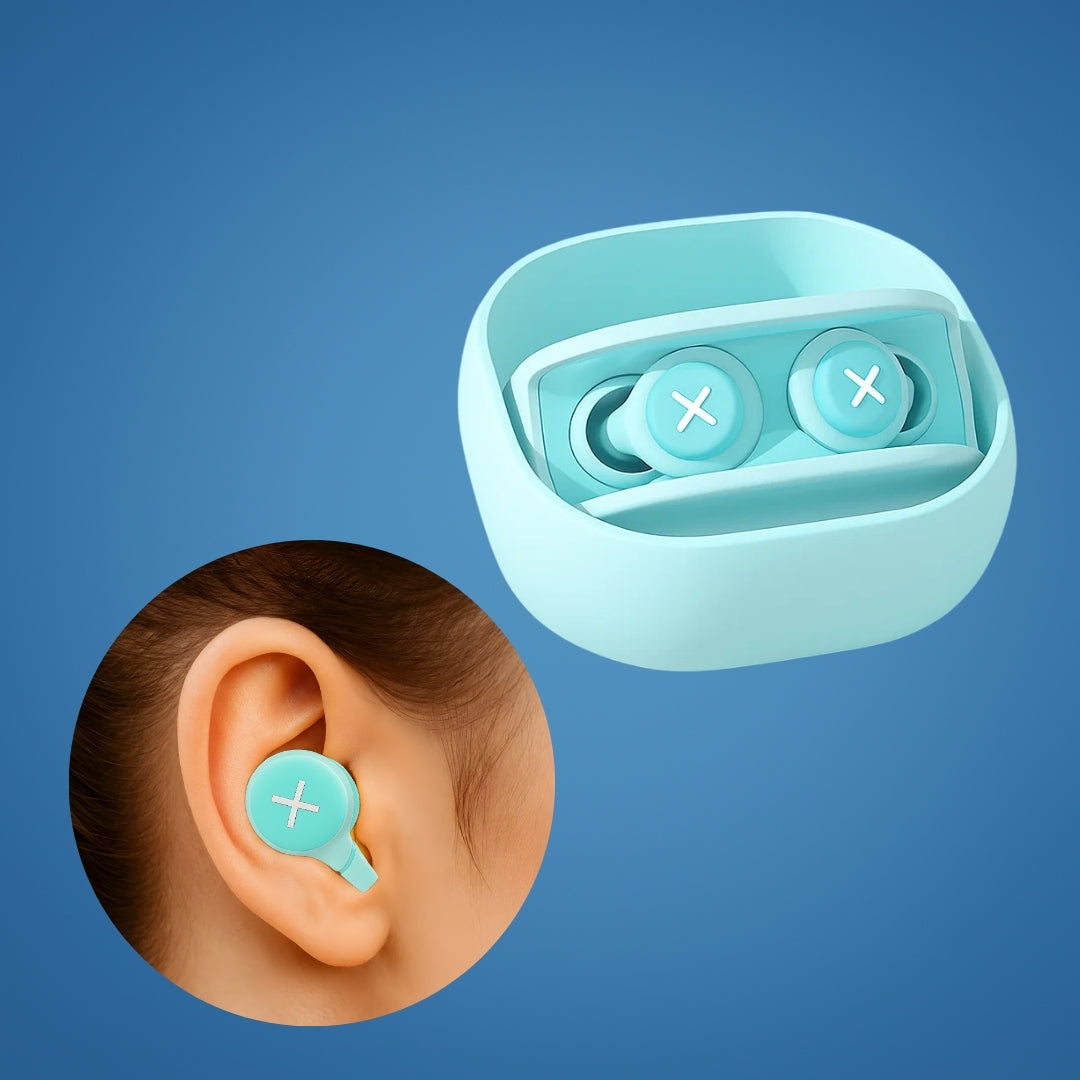 SilentNite | Noise‑Cancelling Earplugs – Block Snoring & City Noise – Soft Silicone Fit – Reusable & Hygienic – Ideal for Side Sleepers & Travel