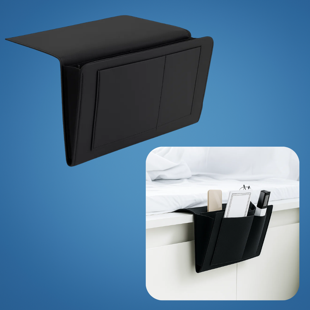 BedEase | Bedside Organiser Caddy – Essentials Within Reach – Thick Felt Durable Material – Save Space Stay Organised & Enjoy Nighttime Comfort