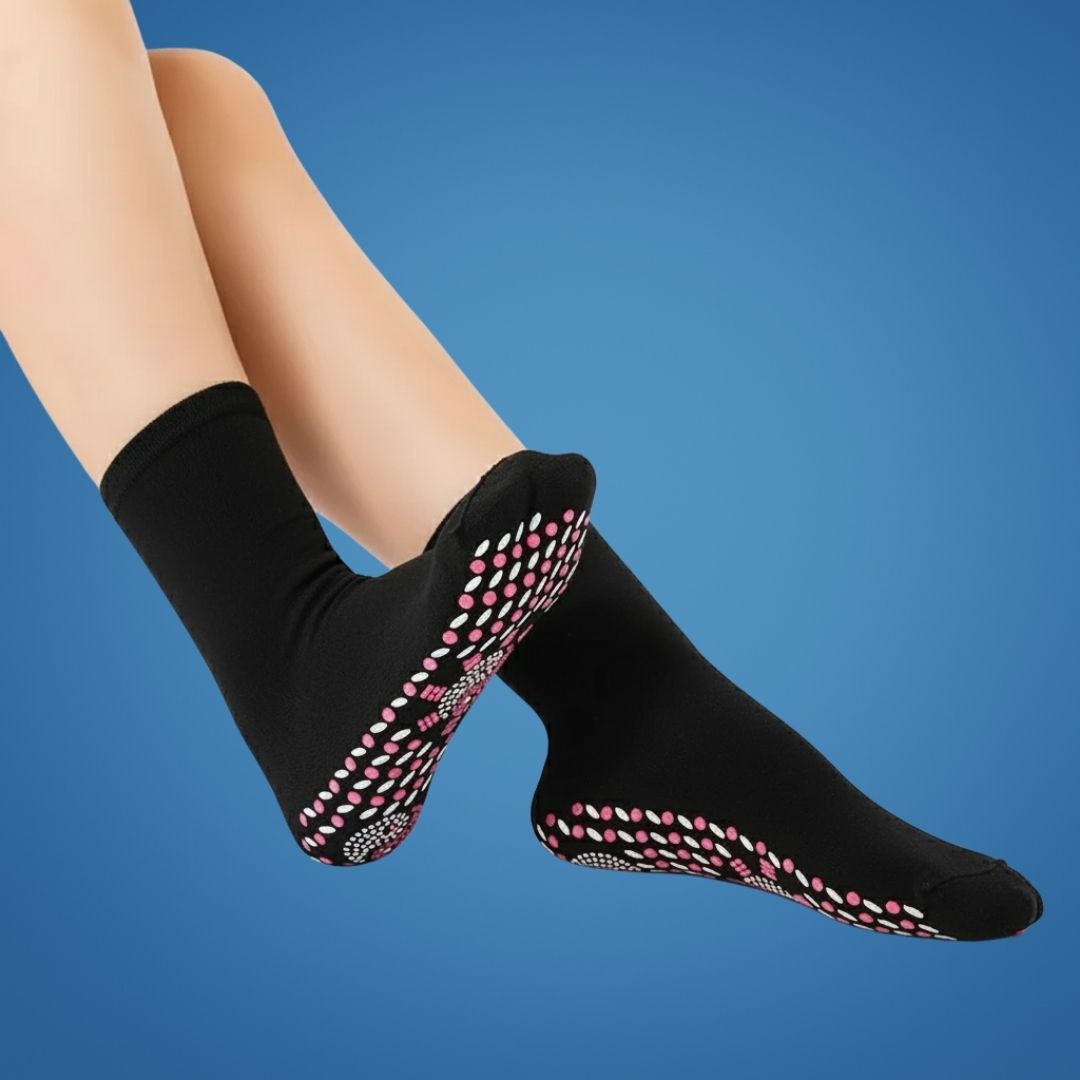 SlimTherm | Self-Heating Socks – Magnetic Therapy – Breathable Slimming Thermal Socks for Cold Feet Relief – Boosts Circulation & Comfort