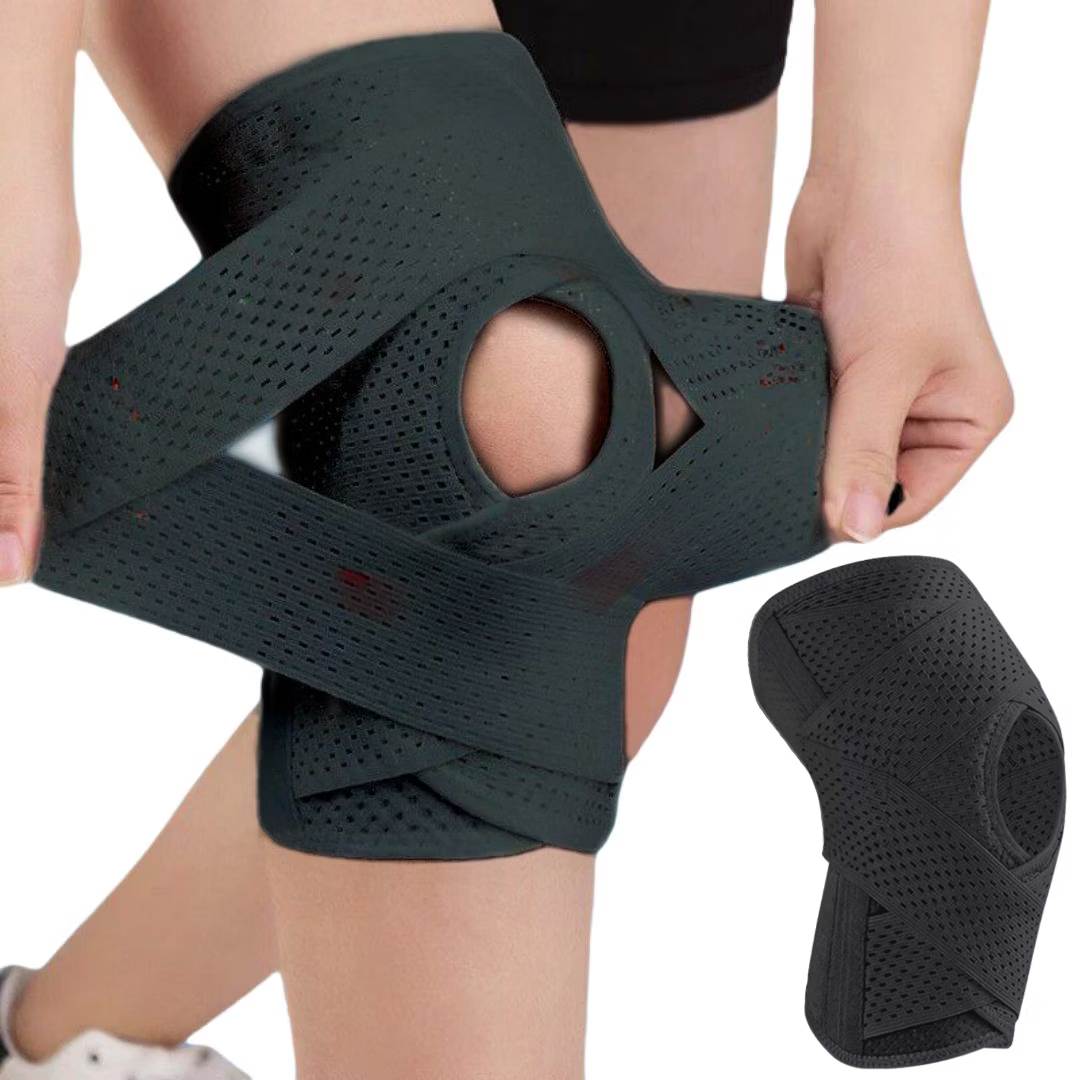 FlexGuard Knee Pads | with Support Compression Springs and Tension Strap - for Stability - Pain Relief and Protection