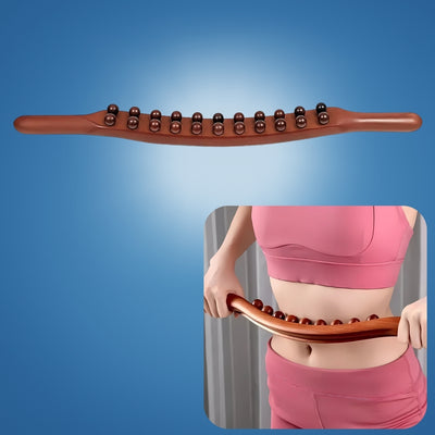 Flexirelief | Gua-Sha Massage Stick – Muscle Tension Relief – Natural Wood – Portable Wellness Tool – Circulation Boost – Deep Relaxation