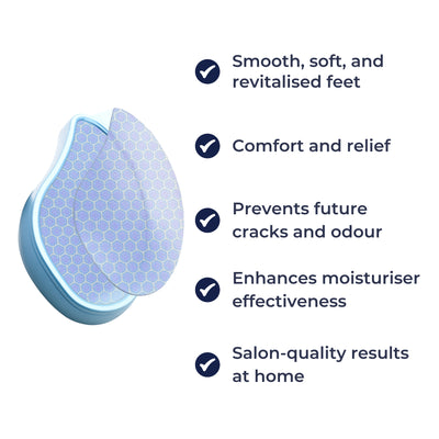 SoleKind | Foot File Hard-Skin Remover – Nano Glass Surface – Washable & Gentle – Smooth Cracked Heels at Home