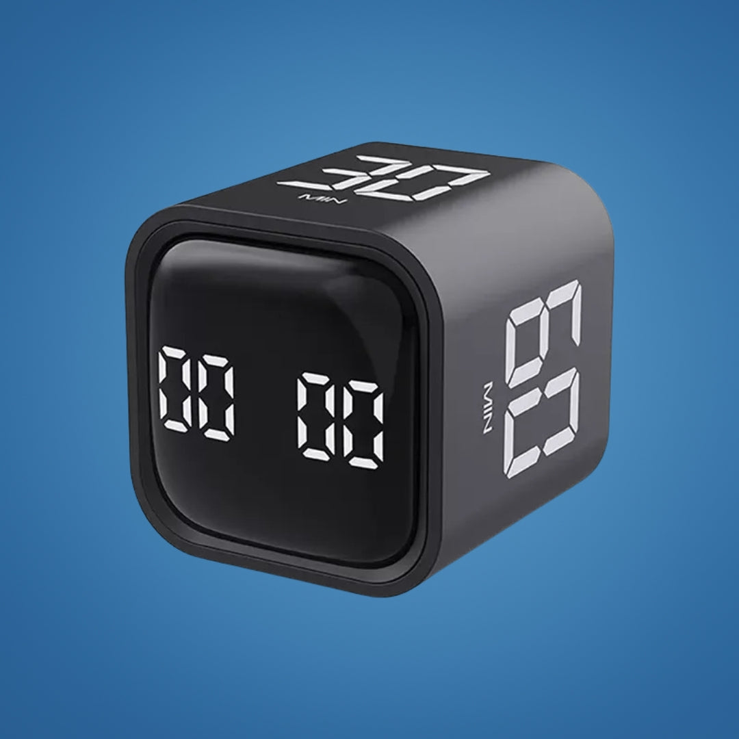 TimeFlip | Productivity Timer Cube – Instant Flip Start – Large LED Rechargeable Display – For Work Study Focus