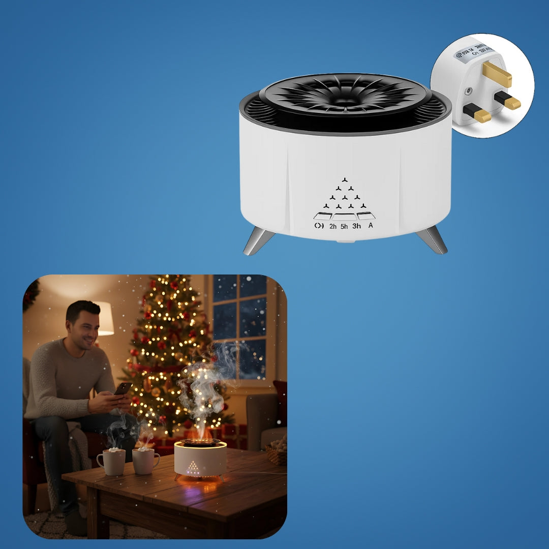 MistAura | Diffuser Humidifier – Ultrasonic Quiet Operation – 350 ml Tank – Sleep Relaxation – Relieves Dry Air & Aids Better Breathing