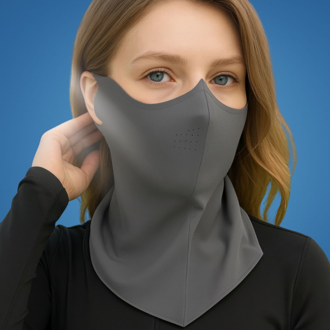 SolarGuard | Sun Protection Face Mask – Cooling & Breathable – Moisture-Wicking Fabric – Outdoor Use – Prevents Sunburn & Skin Damage