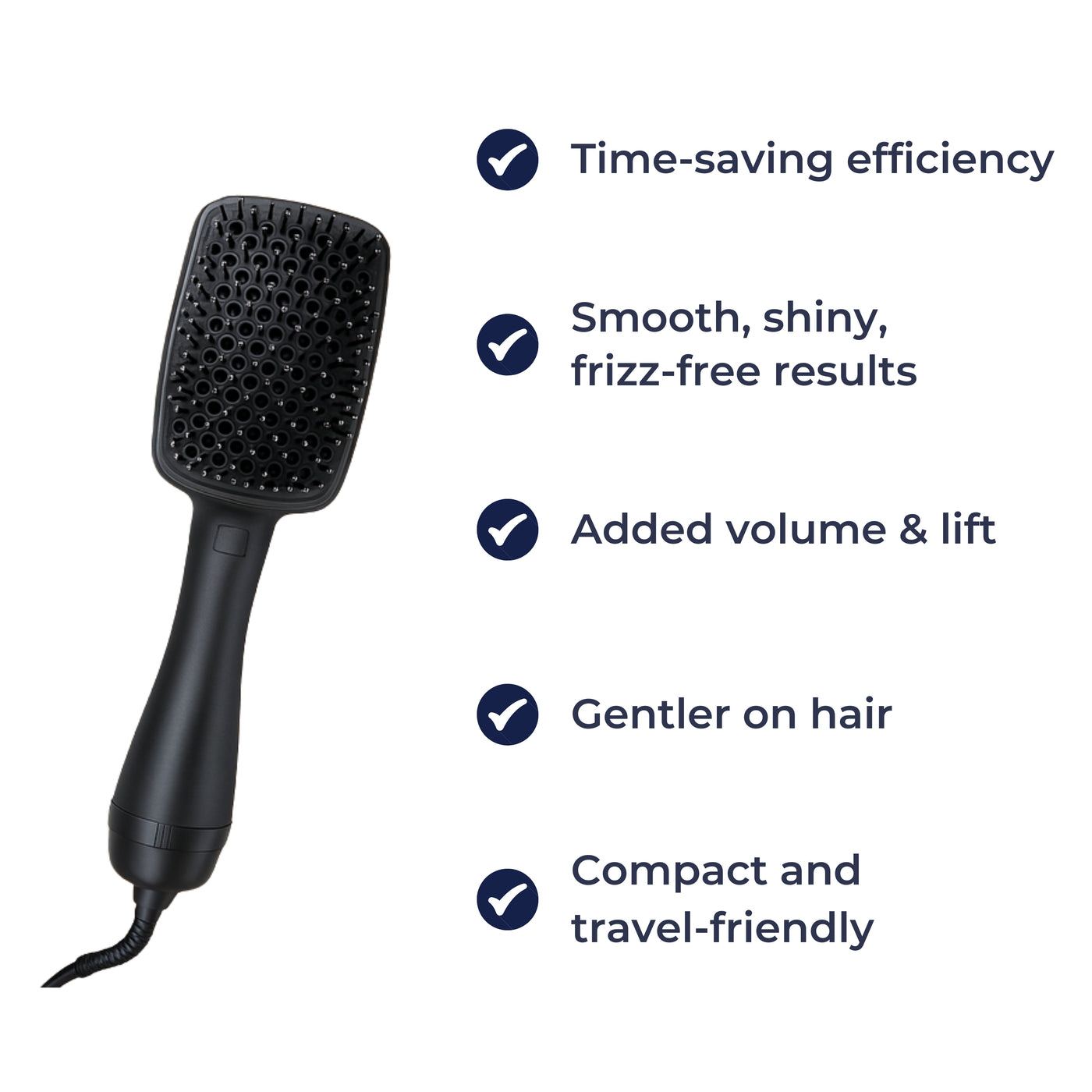 SilkFlow | Hair dryer brush – Volumising ionic technology – 1000W lightweight – Salon-quality blow dries at home