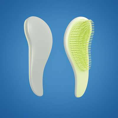 SilkGlide | Detangling Brush – Pain-Free Knot Removal – Anti-Static Flexible Bristles – Gentle Scalp Massage – For Curly & Straight Hair