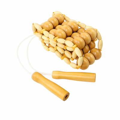 NaturEase | Back Massage Roller – Pain Relief – Solid-Wood Beads – Relieve Muscle Tension – Portable Full-Body Relaxation Tool