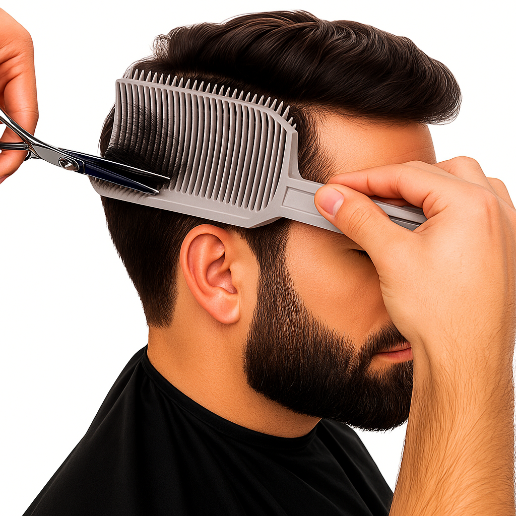 FadeMaster | Fade Comb – Heat-Resistant Hair Blending Tool – Flexible Durable Plastic – Professional Barber & Home DIY Haircut Styling