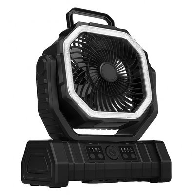 AirLumin | Portable Hangable Air Cooler – Extra Long Battery & Remote Control – LED Light & 20000 mAh Capacity – Camping & Patio Use