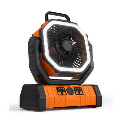 AirLumin | Portable Hangable Air Cooler – Extra Long Battery & Remote Control – LED Light & 20000 mAh Capacity – Camping & Patio Use