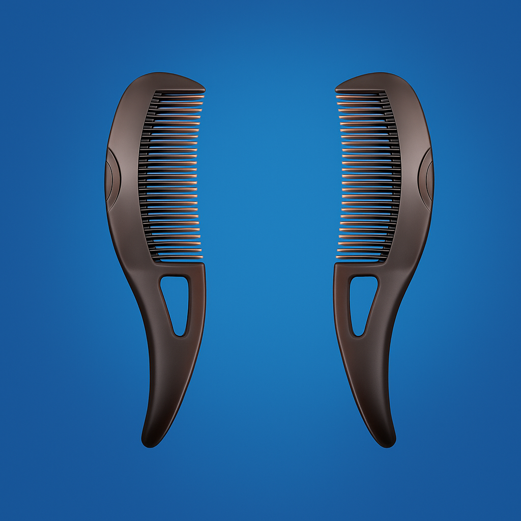 ClearScalp | Dandruff Removal Comb – Hollow Design – Soft Tip Scalp Massager – Relieves Itch – Removes Flakes – Healthy Clean Hair