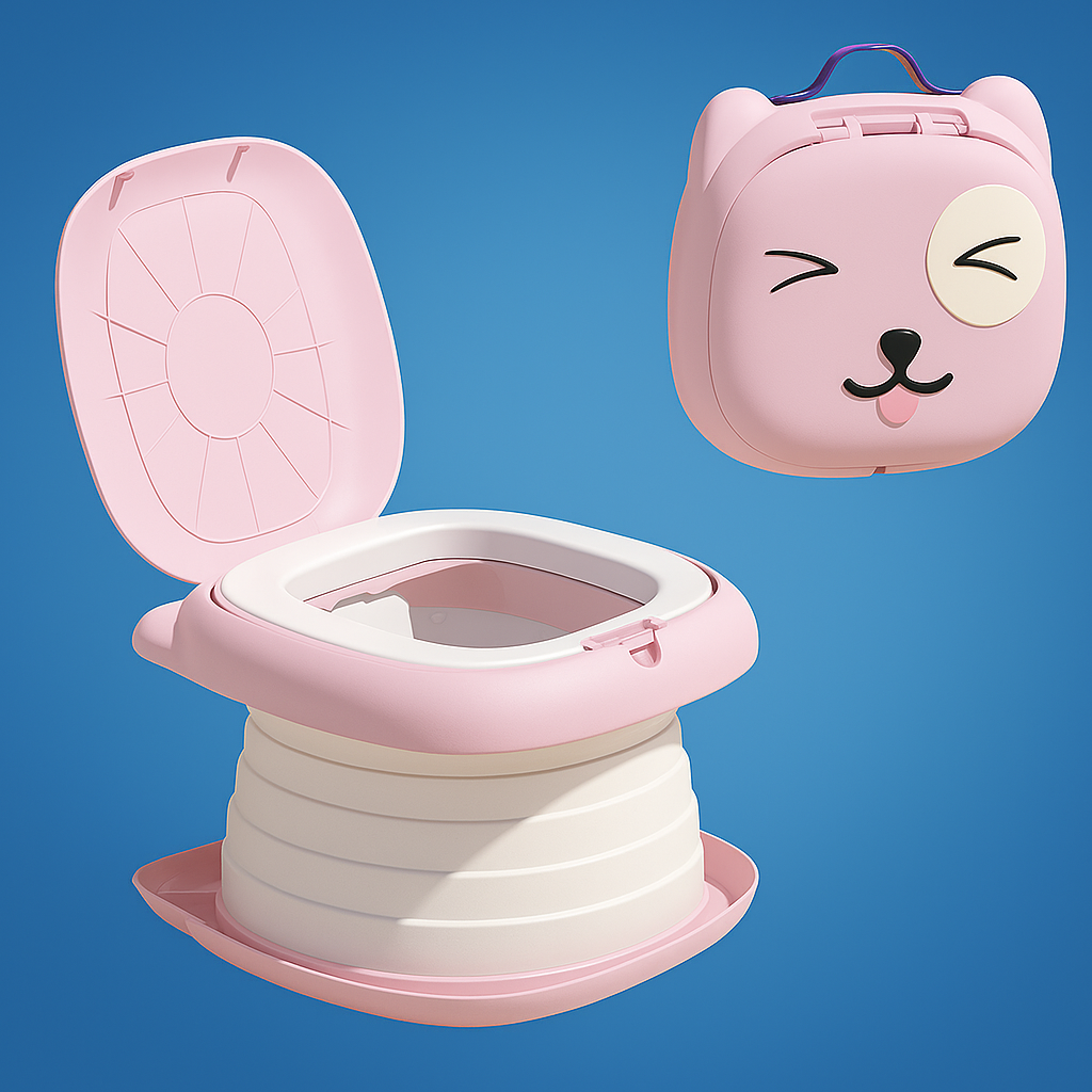 TravEase Potty | Portable Potty Toddler – Odour-Blocking Liners – Strong 50 kg Capacity – Travel & Day Out Use