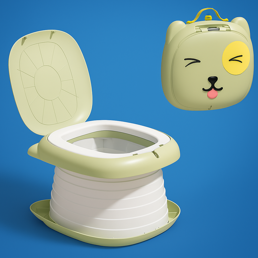 TravEase Potty | Portable Potty Toddler – Odour-Blocking Liners – Strong 50 kg Capacity – Travel & Day Out Use