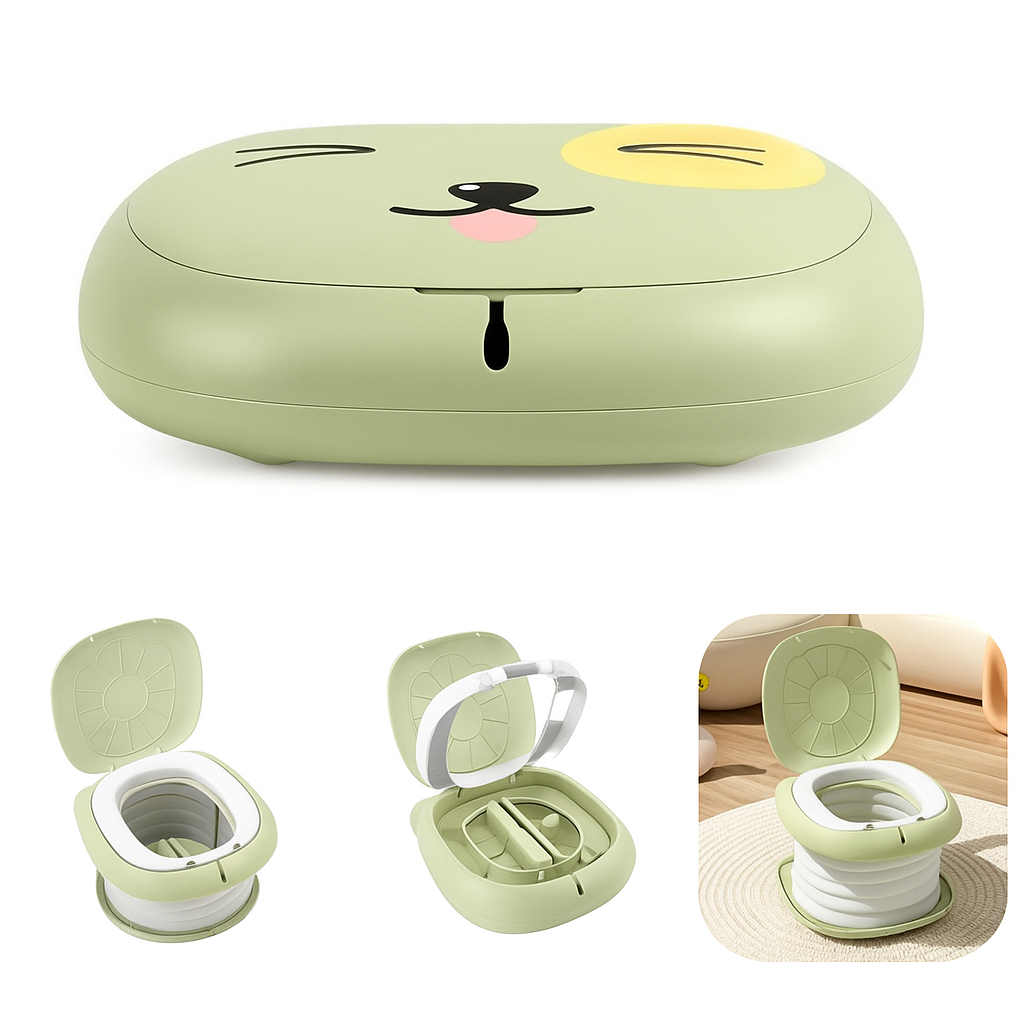 TravEase Potty | Portable Potty Toddler – Odour-Blocking Liners – Strong 50 kg Capacity – Travel & Day Out Use