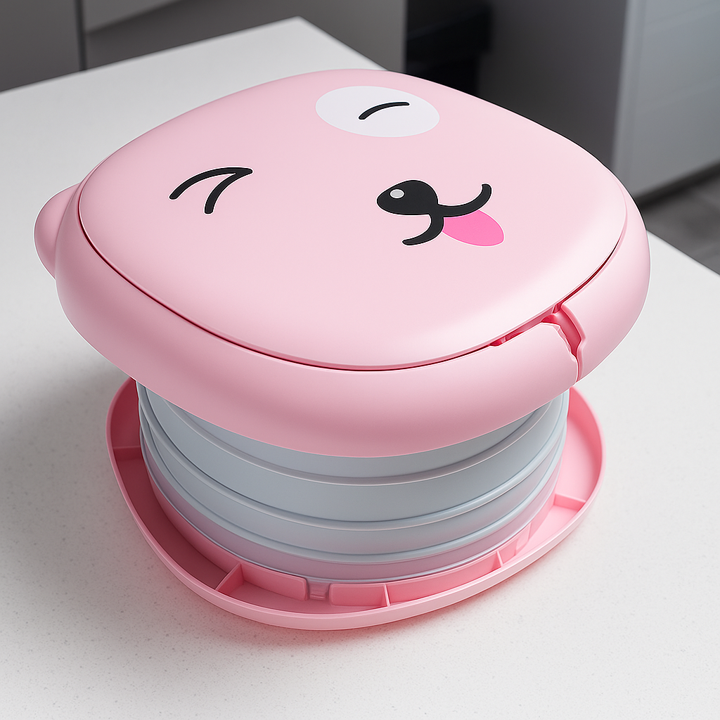 TravEase Potty | Portable Potty Toddler – Odour-Blocking Liners – Strong 50 kg Capacity – Travel & Day Out Use