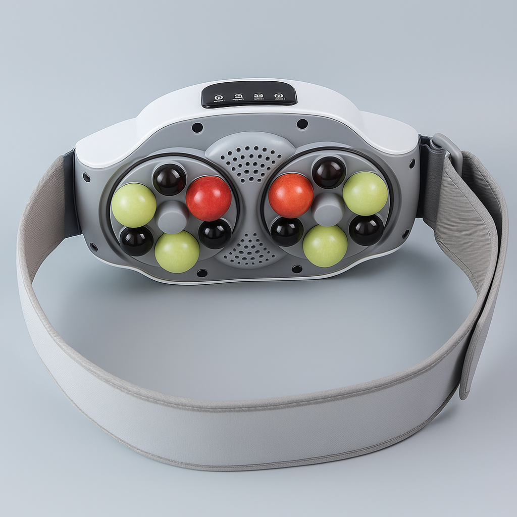 CoreCalm | Abdominal Heating Massager – Heat Light Massage – Adjustable Wireless Belt – Relief for Period Cramps & Bloating