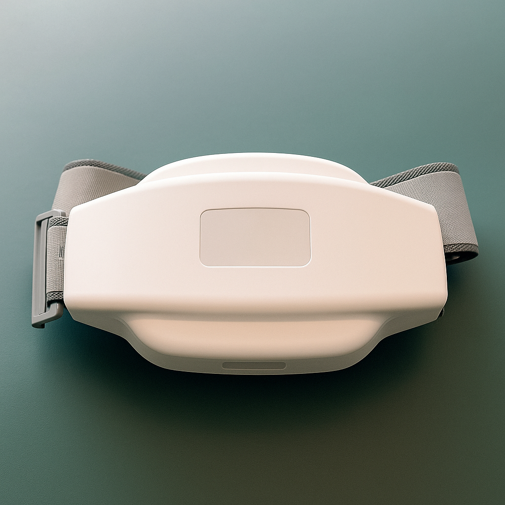 CoreCalm | Abdominal Heating Massager – Heat Light Massage – Adjustable Wireless Belt – Relief for Period Cramps & Bloating