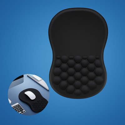 ErgoEase | Wrist Rest Mouse Pad – Relieves Wrist Pain – Cushioned Non-Slip Base – For Office Work & Gaming