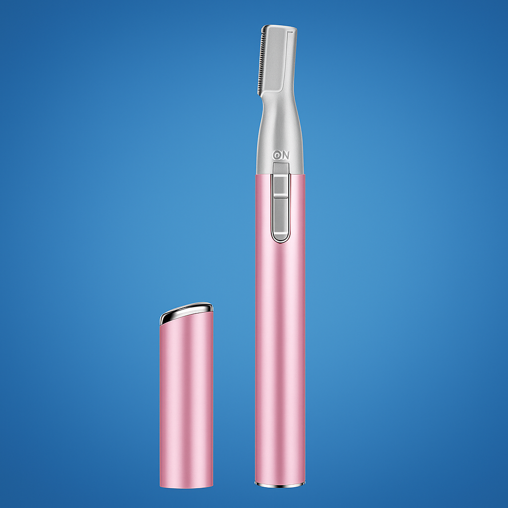GroomEase | Eyebrow Trimmer – Painless Precision – Stainless Steel Mini Facial Shaver – For Sensitive Skin & On-the-Go Grooming