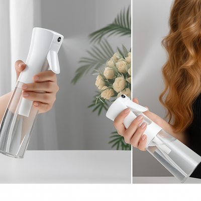 MistFlow | Continuous Spray Bottle – Long-Last Mist Delivery – Lightweight Refillable Design – Hair Plants Cleaning